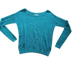 ABERCROMBIE & FITCH Crewneck Long Sleeve Knit Tee Blue Size S